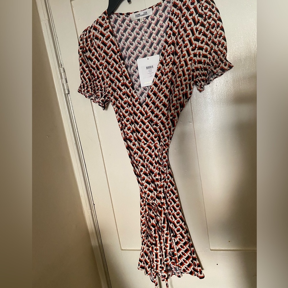 New DVF Wrap Dress Large